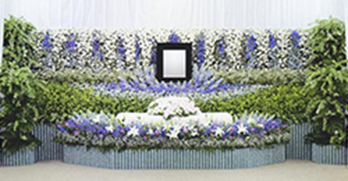 菊・洋花混合祭壇13